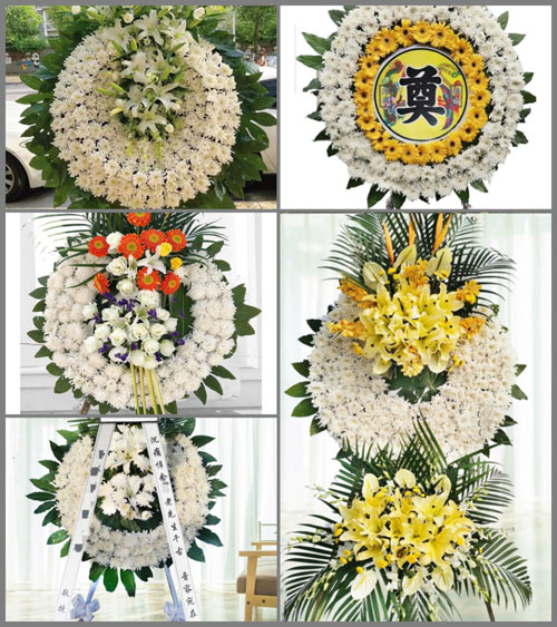 山西晋中榆社县西马乡后岭村花圈速递